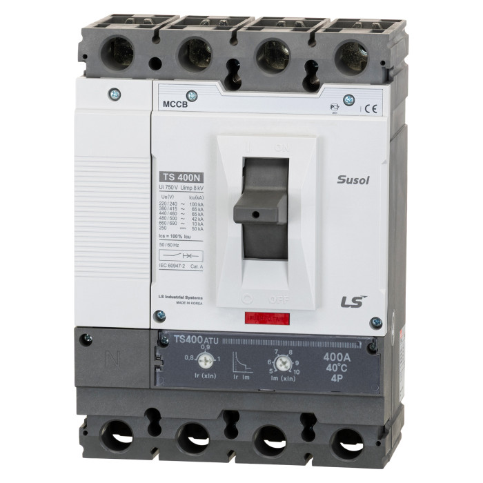Автоматичний вимикач LS ELECTRIC TS400N 4P 400A 65 кА - 109005000