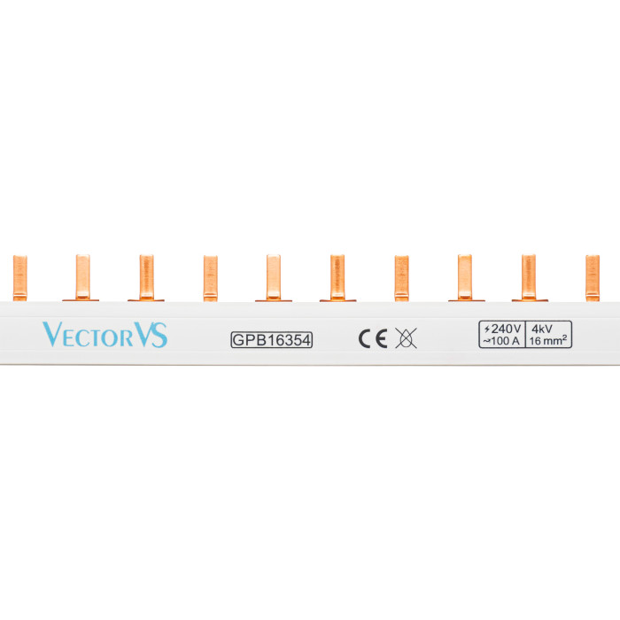 Гребінчаста шина Vector VS GENESIS 16мм² 3P штирьова 54 мод.