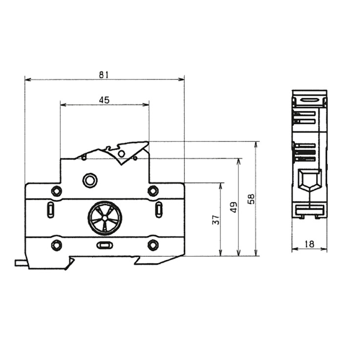 31110 Утримувач запобіжників Ambus 10х38 1р