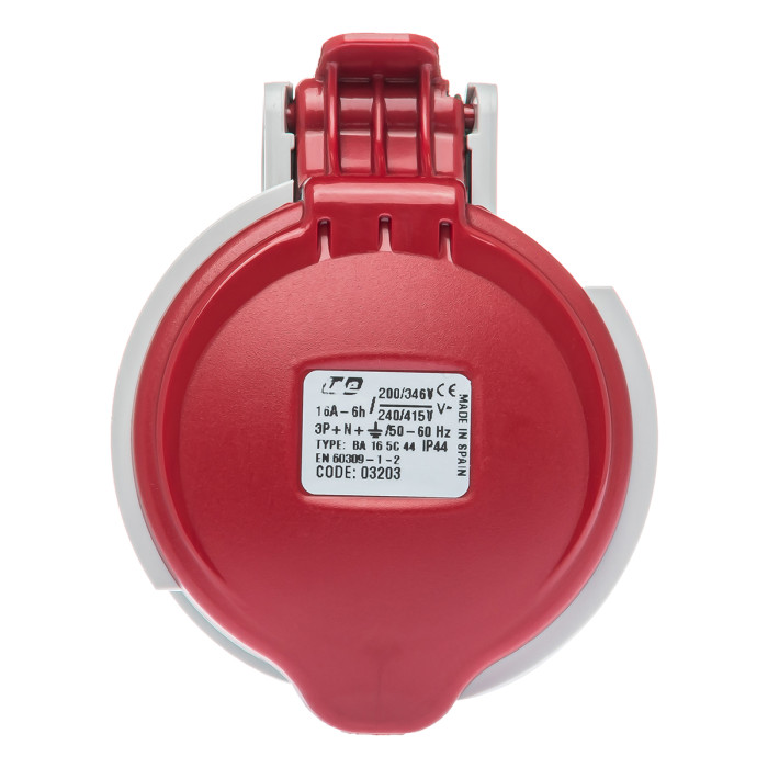 Розетка кабельна IDE MUNDIAL 3P+N+E 16A 200/346–240/415V IP44