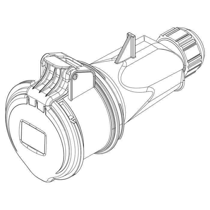 Розетка кабельна IDE MUNDIAL 3P+N+E 16A 200/346–240/415V IP44