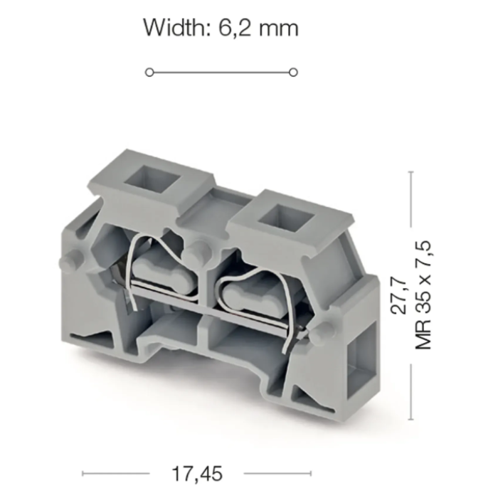 Клема Klemsan MYK Прохідна 2.5 мм - 0.0.0.3.06509