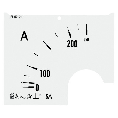 Шкала амперметра FRER ZF 250/5А В