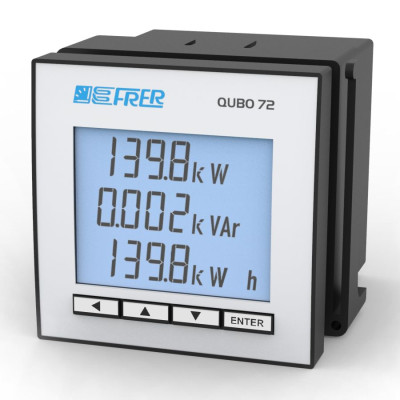 Аналізатор мережі FRER QUBO H, 1-5A, 400V AC RS485, живл. 20-60 Vac/dc, пульс