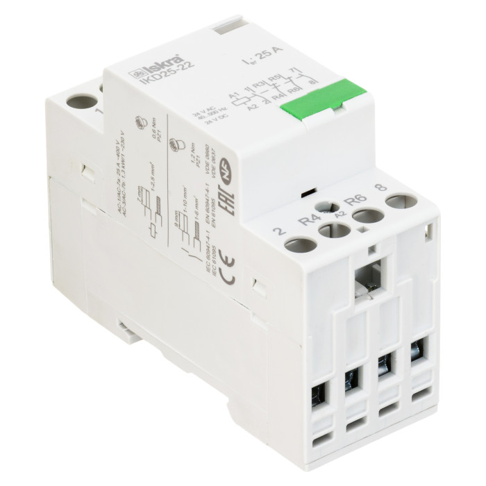 Модульний контактор ISKRA IKD 25A 24В AC/DC 2NO+2NC - 030046033000