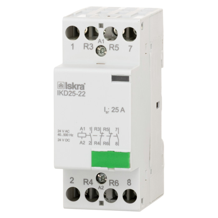 Модульний контактор ISKRA IKD 25A 24В AC/DC 2NO+2NC - 030046033000