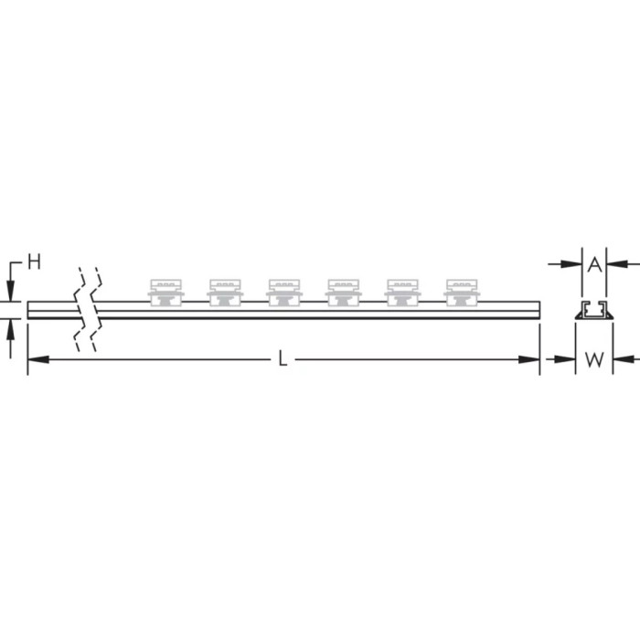 504980 Алюмінієвий профіль АLP 2000