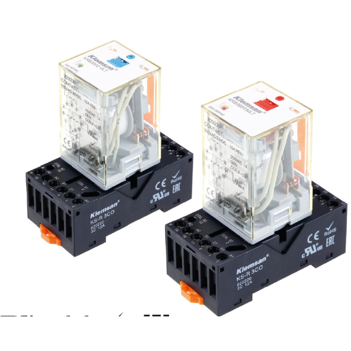 Силове проміжне реле KRB 3PCO 10A 48V DC LED\Тест