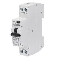 Диференційний автоматичний вимикач ISKRA RFI1 1P+N C10A/0.03 6кА