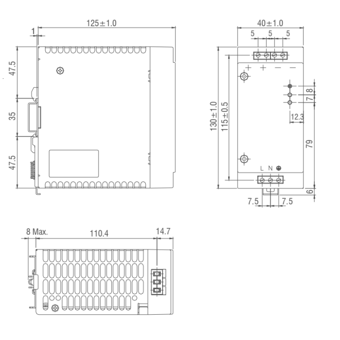 Блок живлення IMO BPS-1 120 Вт 24В DC 5 А - BPS-1-120-24DC