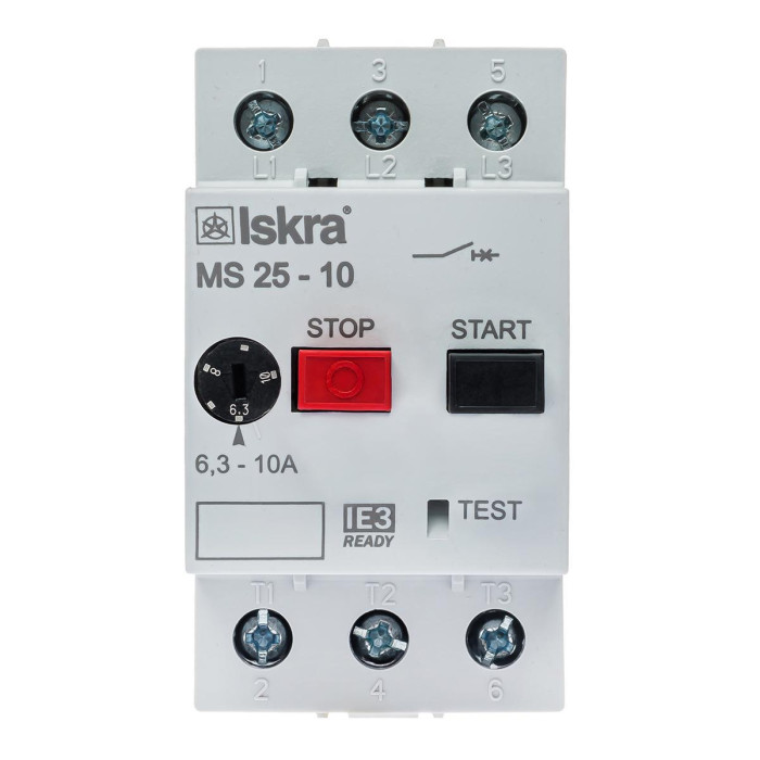 Автомат захисту двигуна 10A серії MS25