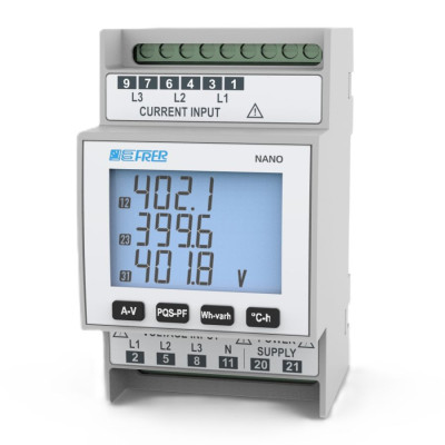 Аналізатор мережі модульний FRER NaNo 1-5A RS485 100-400V