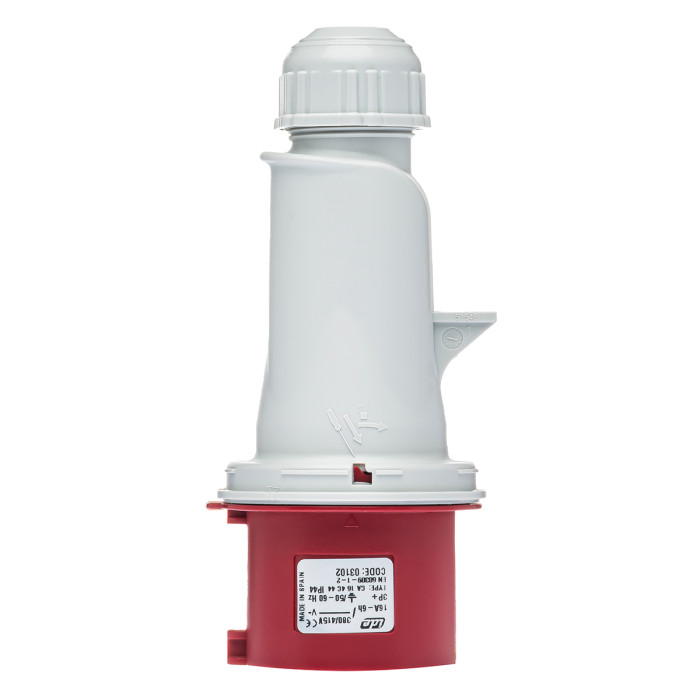 Вилка кабельна IDE MUNDIAL 3P+E 16A 380–415V IP44