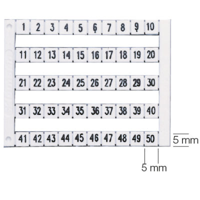 0.0.0.5.05097 Маркувальна пластина - DY 5 (символ заземлення) (1 компл = 50 шт | пак = 10 компл)