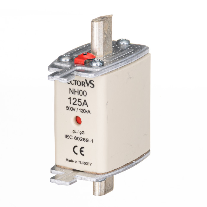 Запобіжник ножовий GENESIS NH00 125A 500V AC gG