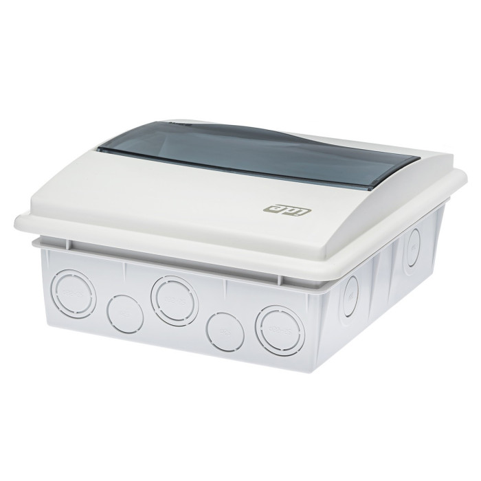 BM8PT/RR Корпус розподільчий внутр. прозоре вікно ORO,1x8 модуля 248x210x97, IP40, з шинами N і PE