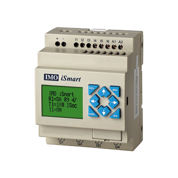 SMT4-ED-R12 Інтелектуальне реле iSmart V4, 24VDC, HMI, 8 DC in, 2 аналогових виходи