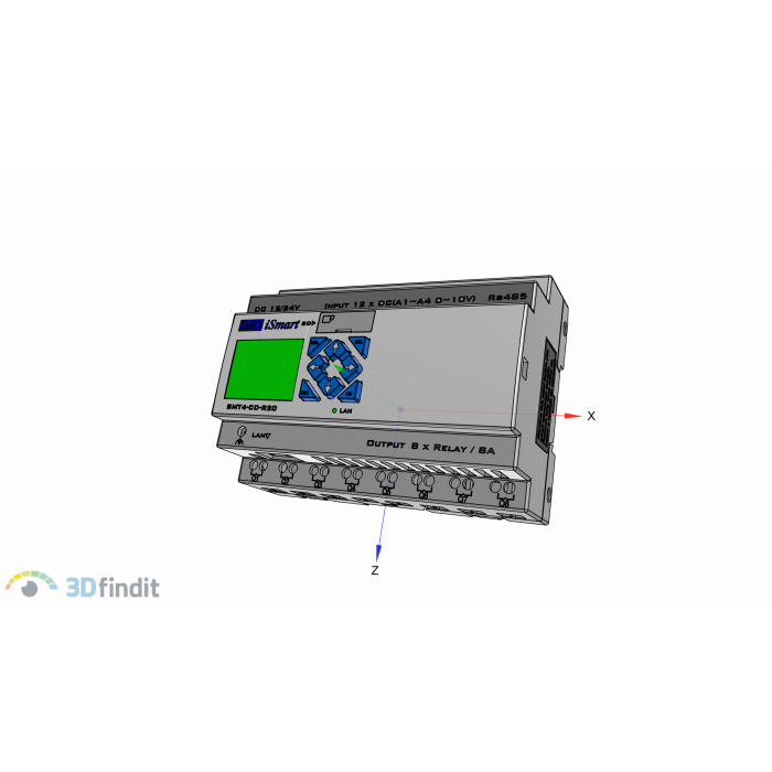 SMT4-ED-R12 Інтелектуальне реле iSmart V4, 24VDC, HMI, 8 DC in, 2 аналогових виходи