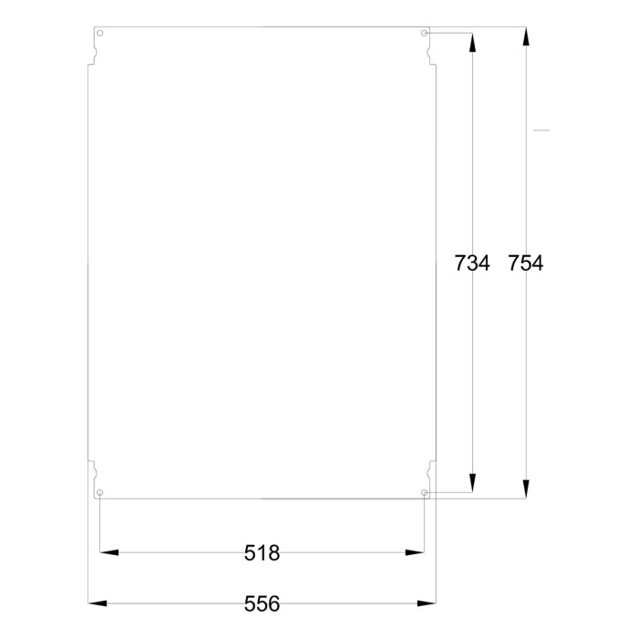 Навісна шафа IDE POL 600x800x300 IP66 - POL806030