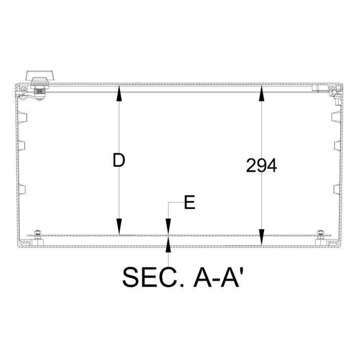 Навісна шафа IDE POL 600x800x300 IP66 - POL806030