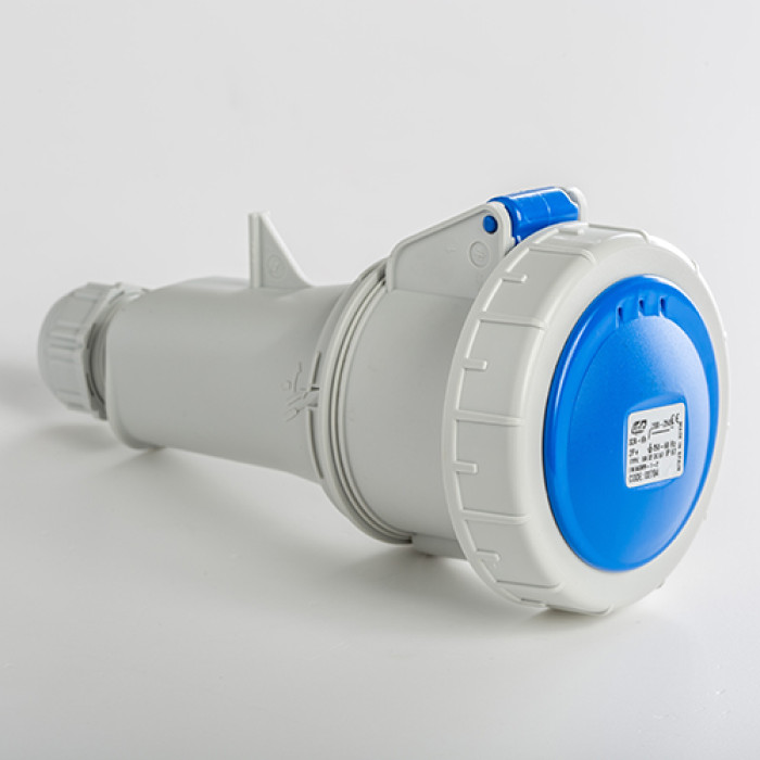 Розетка вбудована похила IDE MUNDIAL 2P+E 32 А 380–415 В IP66-67 - 03804