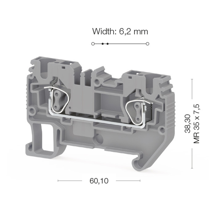 Клема Klemsan SRD Прохідна 4 мм - 0.0.0.3.11679