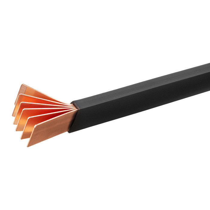 Гнучка мідна шина в ізоляції Vector VS WAVE PLUS 8x40x1, 1040A, L2000mm