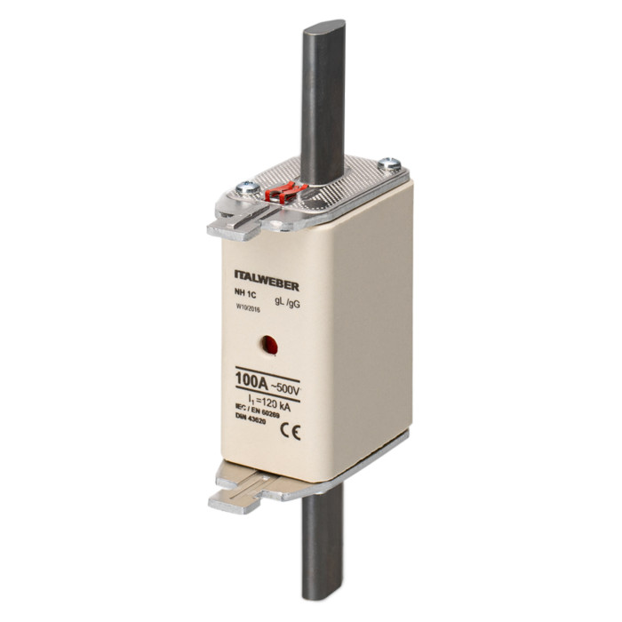 Ножовий запобіжник Italweber gG NH1 100A - 1510100