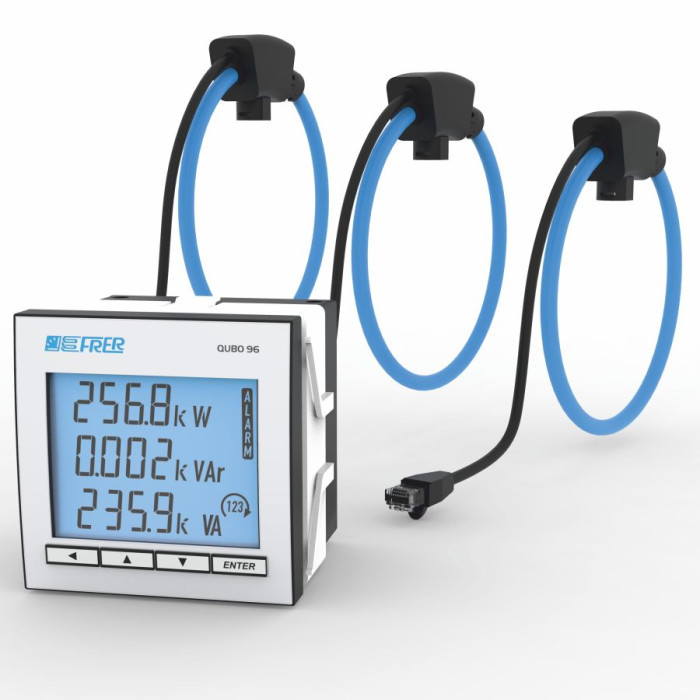 Аналізатор мережі FRER QUBO H + 3xRog.d150, 80-260V, Ethernet +2вих.