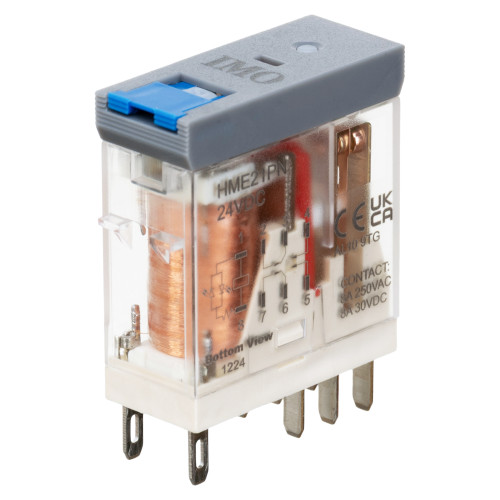 Компактні проміжне реле IMO 2PCO, 8A, 24VDC, LED