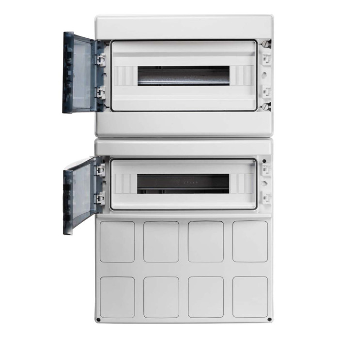 CSN36PT/RR Настінний корпус для сил. розеток STAR 2х18 MOD 728x418x147мм, IP65 з шинами N+PE