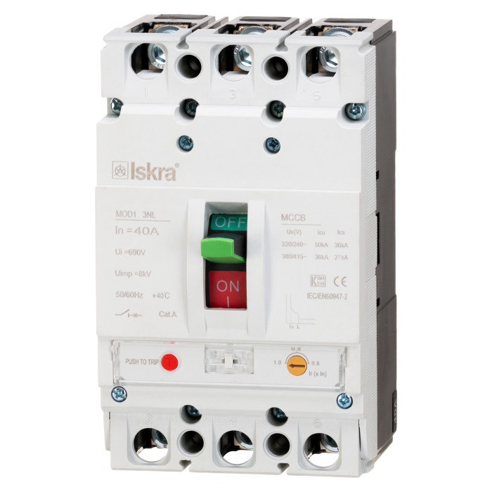 786103493000 MOD1 3NL 40A OLD Автоматичний вимикач з регульованим розчеплювачем 40А, 36кА
