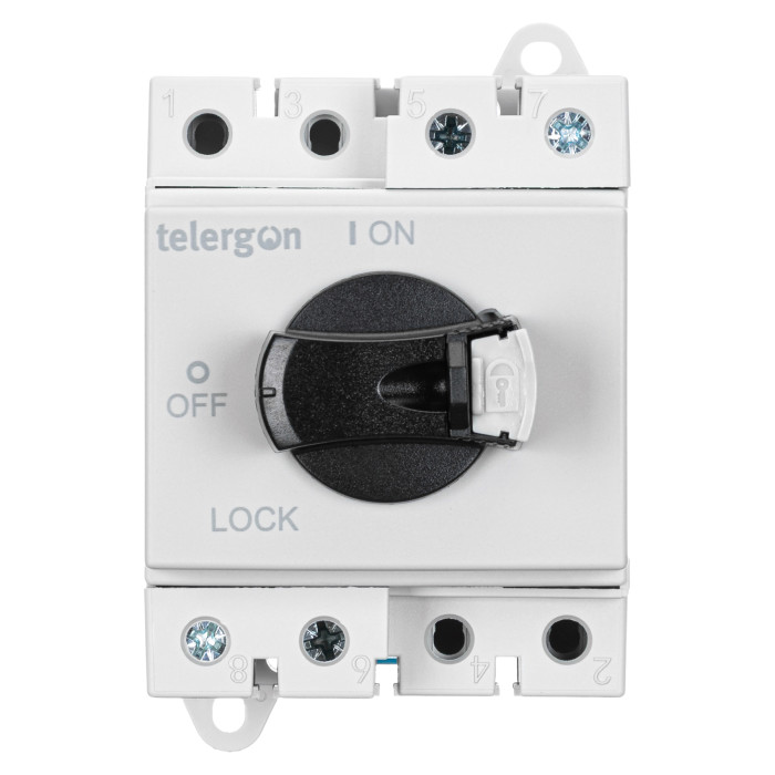 Вимикач навантаження DC для сонячних електростанцій (PV) TELERGON F1 2P 32A 1200V