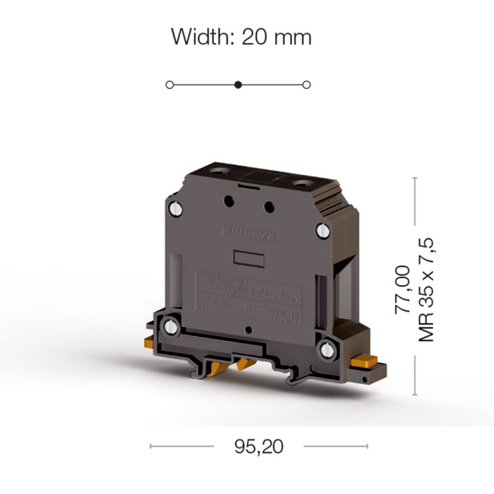 Клема Klemsan AVK Прохідна 50 мм - 0.0.0.3.04335