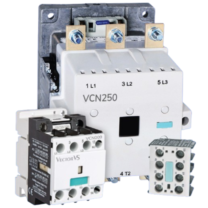 Контактор VCN 200A 24V DC 2NO+2NC