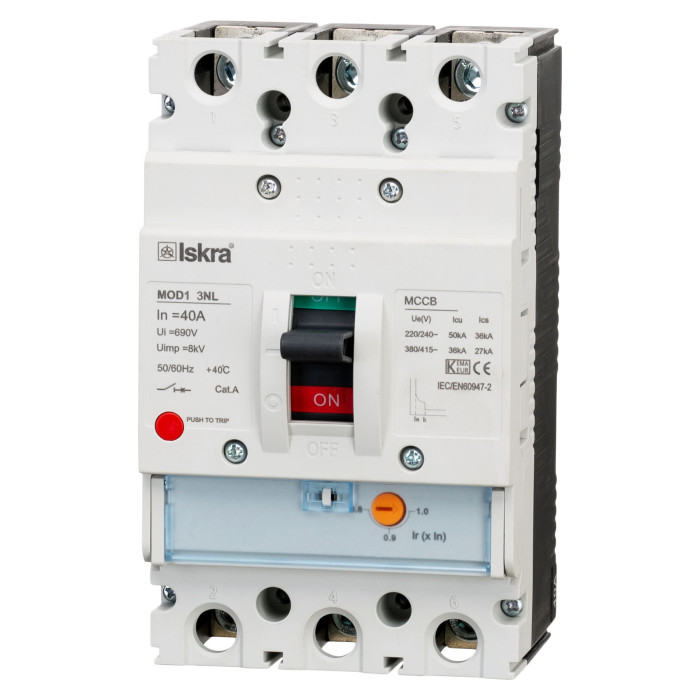 Автоматичний вимикач ISKRA MOD1 3P 40A 36 кА - 786103960000