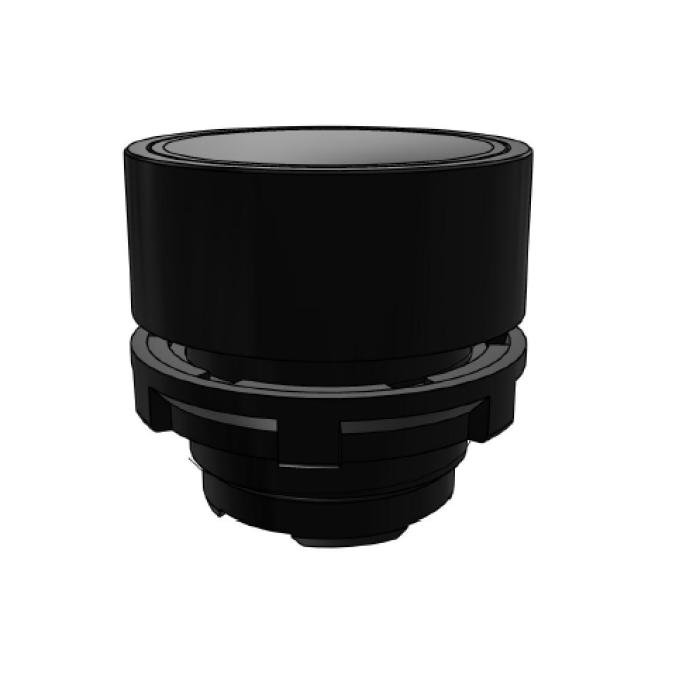 ECX 4100 Кнопка чорна, пласт. корпус, ø 22 мм, IP65