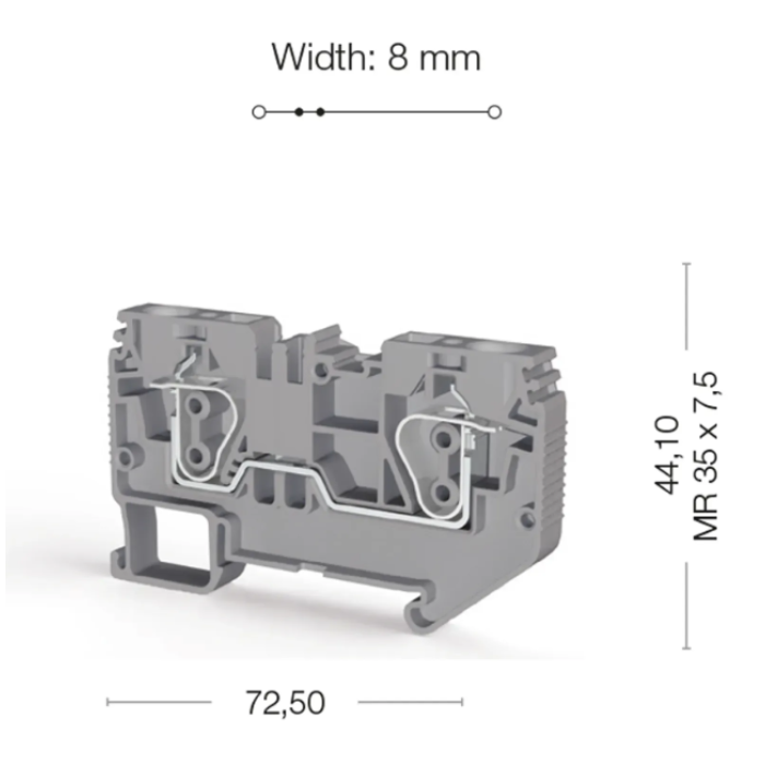Клема Klemsan SRD Прохідна 6 мм - 0.0.0.3.12199