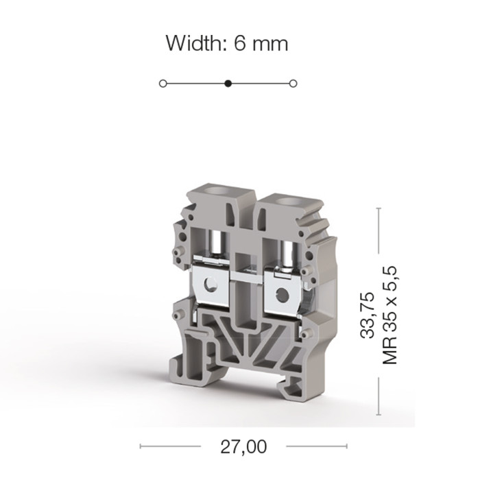 Клема Klemsan MVK Прохідна 4 мм - 0.0.0.3.04439