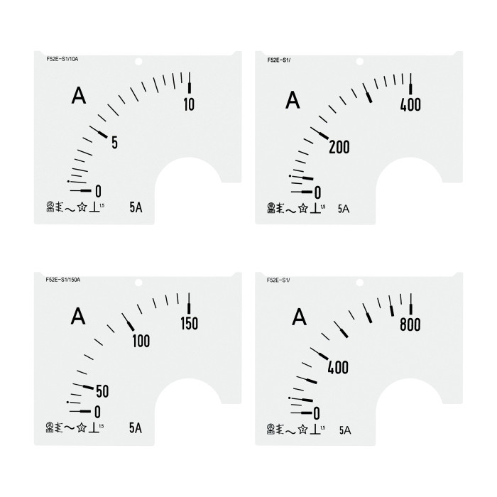 Шкала амперметра FRER ZF 500/5А В - ZF52EAX500X05