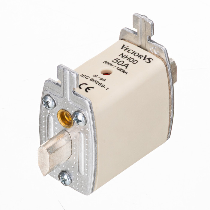 Запобіжник Ножовий Vector VS GENESIS NH00 50А 500V AC gG