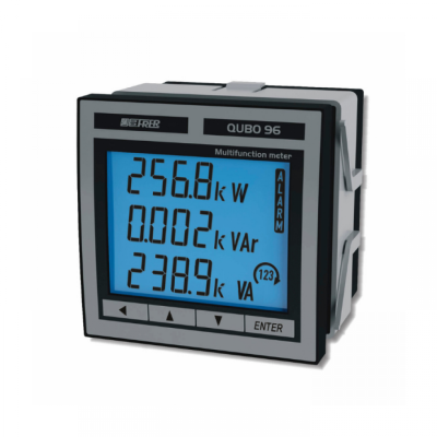 Q96P3H005MCQ2U** Аналізатор мережі QuBo H, RS485 + 2 рел. виходи, 400V 1-5A