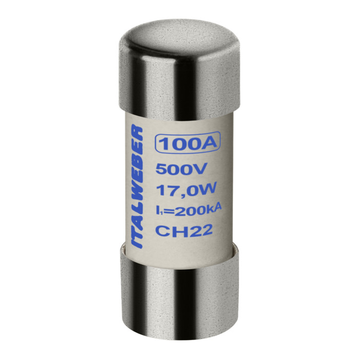 Запобіжник циліндричний Italweber CH22 100A aR 22×58 690V