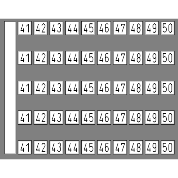 Маркувальна пластина DY 5 Klemsan 41-50 - 0.0.0.5.05024