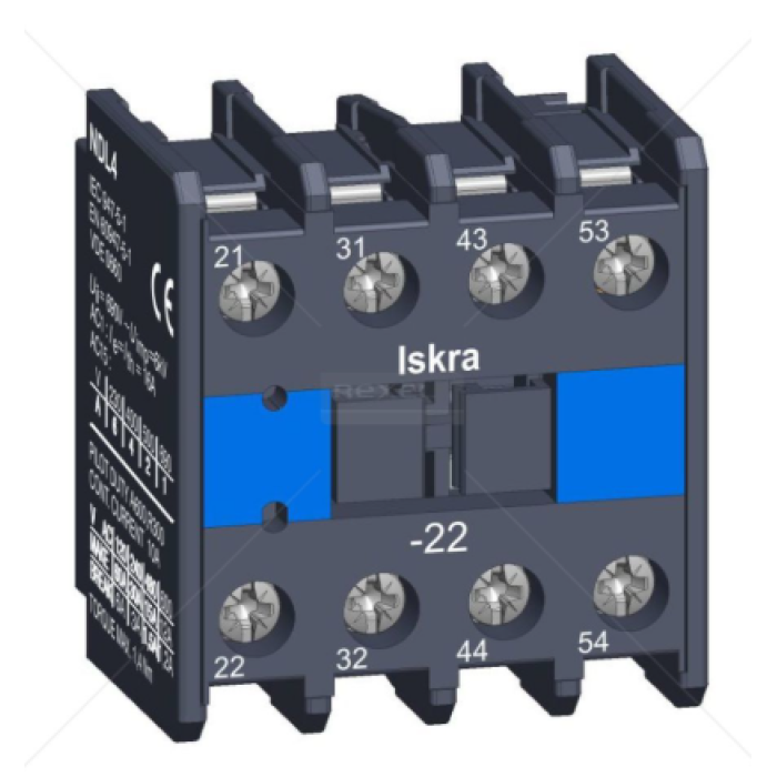 038422910000 Додатковий контакт NDL4, 2HO+2НЗ для KNL 43-75