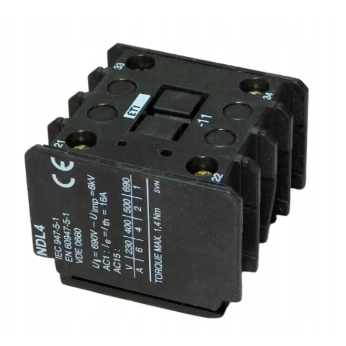 038422910000 Додатковий контакт NDL4, 2HO+2НЗ для KNL 43-75