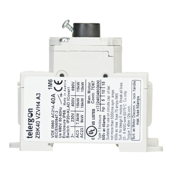 Модульний вимикач навантаження TELERGON ZBK 3P 40A - ZBK40VZVH4A3