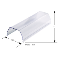 0.0.0.4.98270 Захисна кришка CB144 Прозора для клем WGO 4 (1 шт | пак 1 шт)
