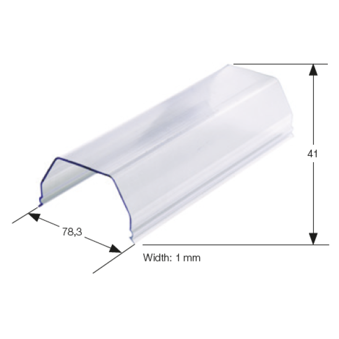 0.0.0.4.98270 Захисна кришка CB144 Прозора для клем WGO 4 (1 шт | пак 1 шт)