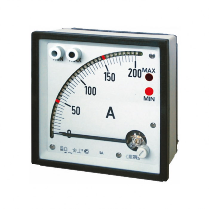 Амперметр FRER X96 90˚ шкала 0-10A 0-10A - X96MAX010XSDH